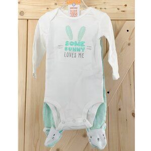 5/$20 NEW 2Pc 9M Boys Carter's SOME BUNNY LOVES ME Outfit